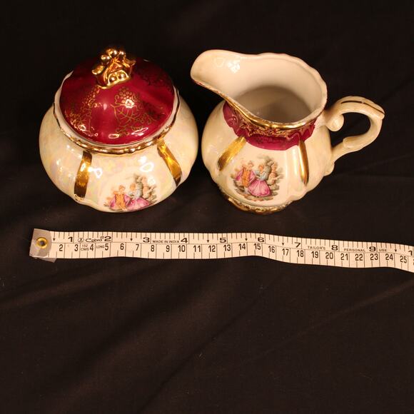 Empress by Hurata Japan Child's Tea Set, Pot, Cream & Sugar, 2 cups 5 Saucers - Picture 10 of 16